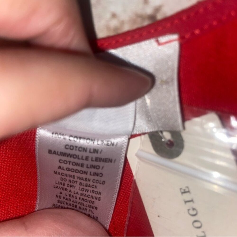 Anthropologie Corey Lynn Calter Adeline Romper in Red Size Medium NWT - Picture 6 of 8